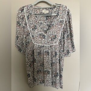 Loft Xl. Short sleeve blouse. Floral print